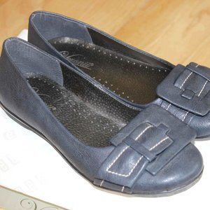 Dark Gray wide wide ladies flats